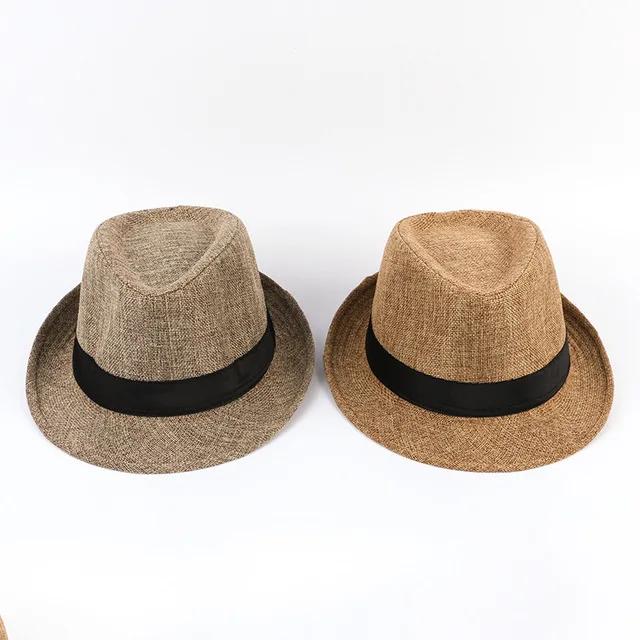 Men's Handsome Hats Jazz Cotton Linen Pure Hat Imitation Linen Sun Visor Hat Fashion Accessories