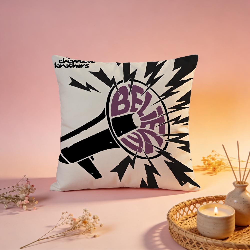 Fashion TThe Chemical Brothersful Cushion Cover Comfortable Durable Pillow Cover MultiScene for Home Office Car Sofa