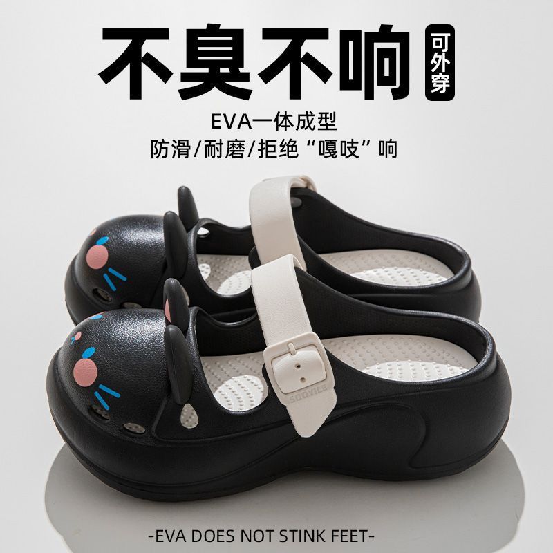 

2025 Новые милые тапочки с героями мультфильмов для женщин, модные противоскользящие летние туфли для девочек, уличные сандалии, пляжные шлепанцы в двух направлениях 35-36