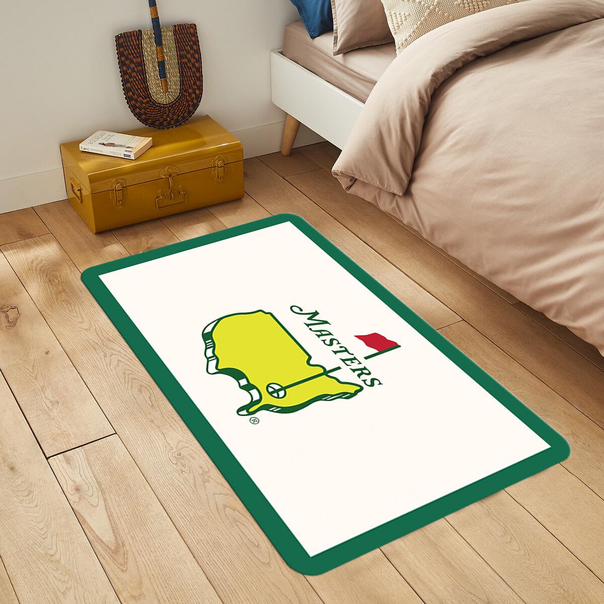 

G-Golf -M-Masters Printed Carpet for Living Room Home Leisure Area Anti-slip Rug Bedside Soft Floor Mats Indoor Extrance Doormat 40cmx60cm