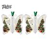 Acrylic Holiday Hanging Decor Butterfly Cash Gift Ornament, Christmas Money Holder with Tree Tags Festive Print, Pendant for Surprise Giving, Keepsake