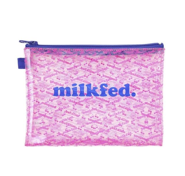 

Pouch CHERRIES PRINT PVC POUCH PINK [Milkfed]