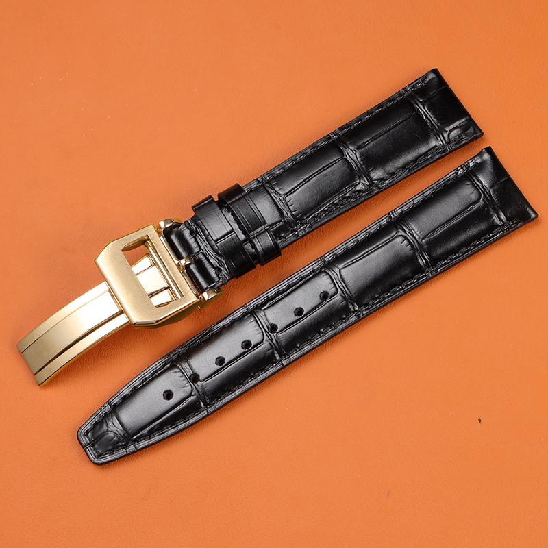 

20-мм ремінець для годинника IWC Portofino Mark Замінний шкіряний ремінець для годинника Чорна кава Синій ремінець для годинника Чоловічий браслет Hombre Correa 20mm