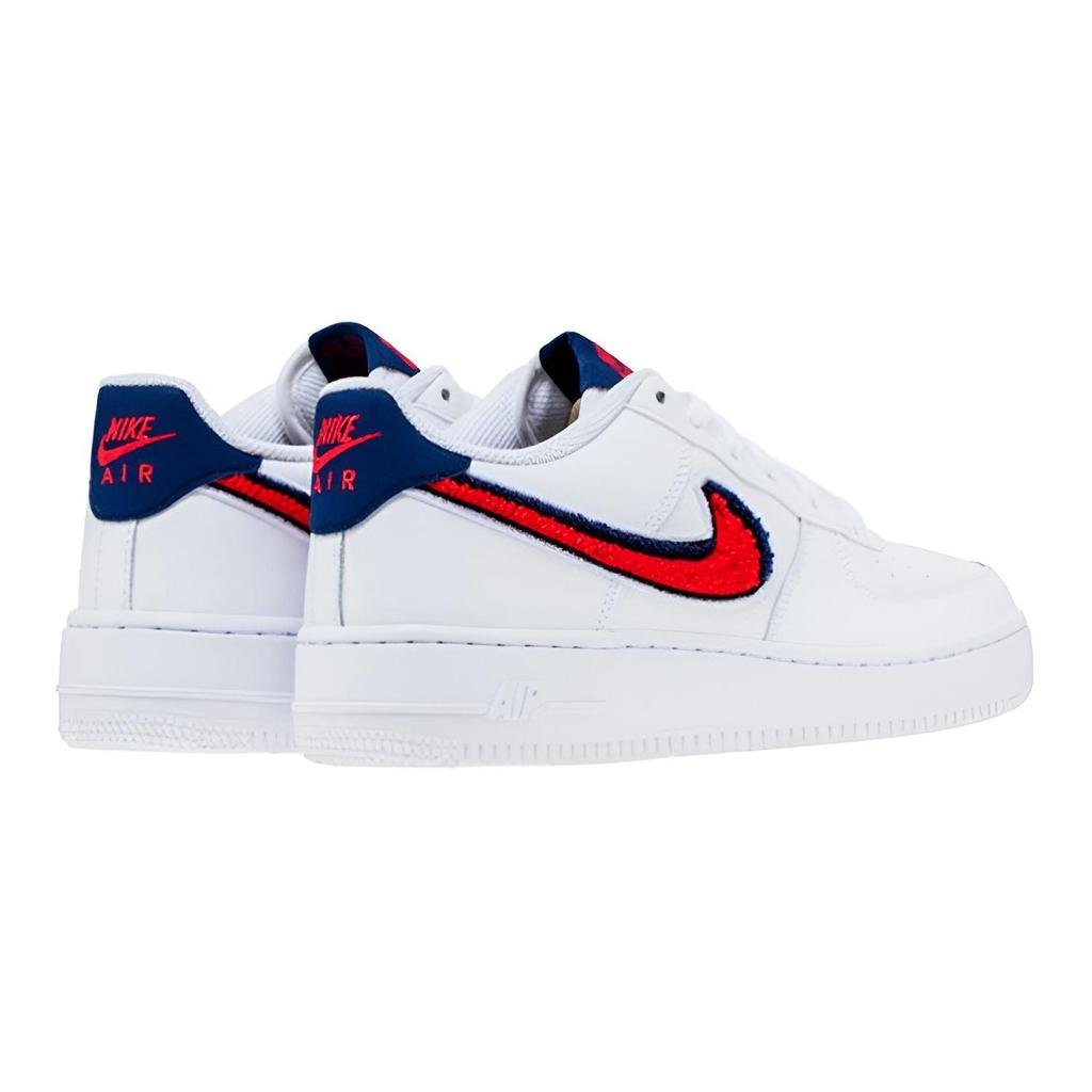 Nike Air Force 1 Low 3D Chenille Swoosh USA GS AO3620-101