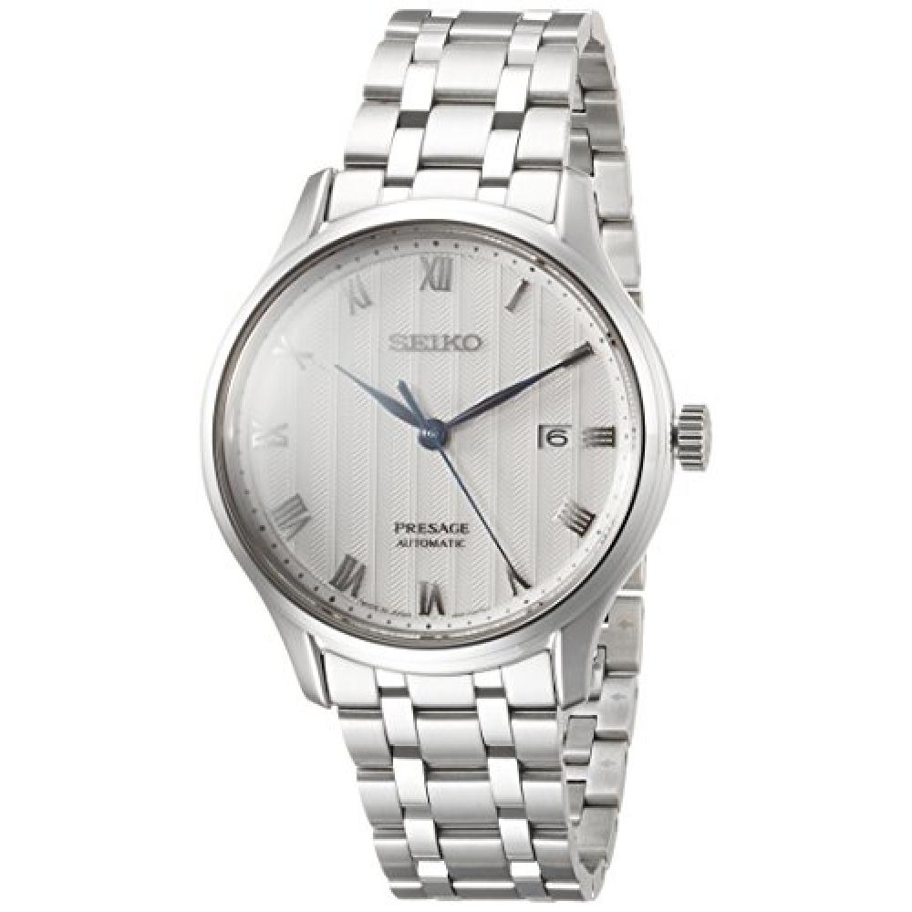 Montre Seiko Montres Presage Cadran noir estampé Fond transparent