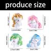 Unicorns Figurines Unicorns Decors Waterproof Toy Playsets Miniature Doll Garden Figurines Cake Toppers Parties Favor