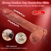 9 Zoll großer, realistischer Teleskop-Vibrationsdildo mit 10 Stoßmodi, 10 Vibrationsmodi, Heiz-, Rotations- und Saugfunktionen zur Stimulation des G-Punkts bei Frauen