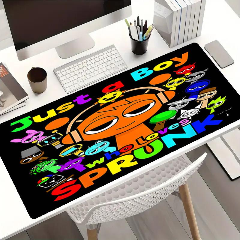 Sprunki Game Theme Premium Non-slip Mouse Pad with Stitched Edges,Durable Rubber Material,for Desktop & Gaming Great Gifts