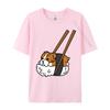 Funny Sushi English Bulldog Tshirt Vintage Tshirt Oversized Cool Tops Tees Cotton T Shirt for Students Crazy