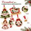 Christmas Gift Box Acrylic 2D Flat Hanging Ornament for Christmas Tree and Holiday Decor
