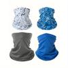Sun Protective Anti UV 4pcs/Set 17.8*9.6 Inch Sports Face Cover Sweatband Sun Protection Scarf Headbands for Cycling, Skiing, Hiking, Fishing