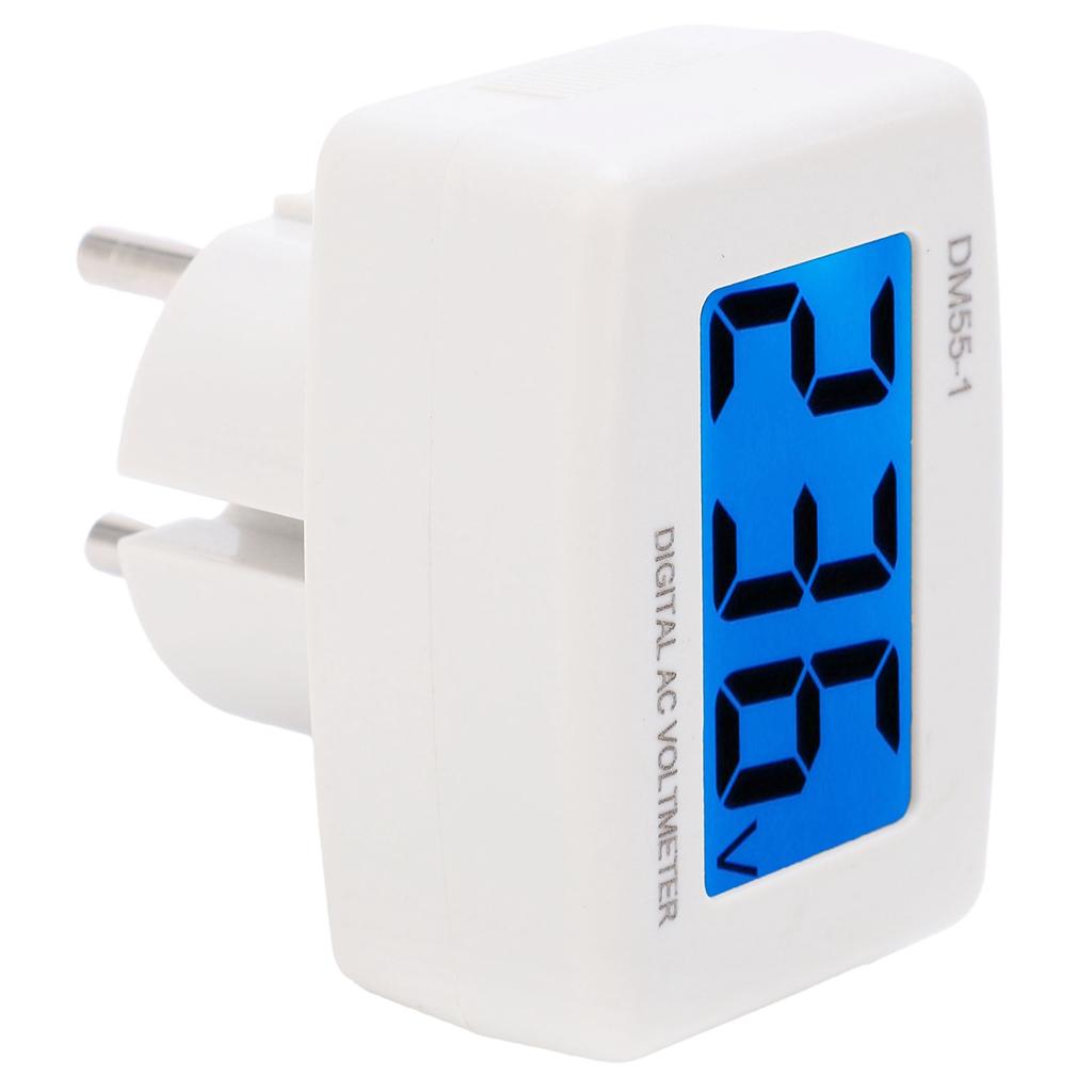 Digital AC Voltage Meter Household Power Energy Voltmeter Ammeter DM55‑1