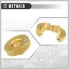 Universal 3/8 Oil Fuel Line Disconnect Tool, Transmissions Radiators Oil Cooler Lines Disconnect Tool, 3/8 Inch, Aluminium, 22930, Gold Tone
