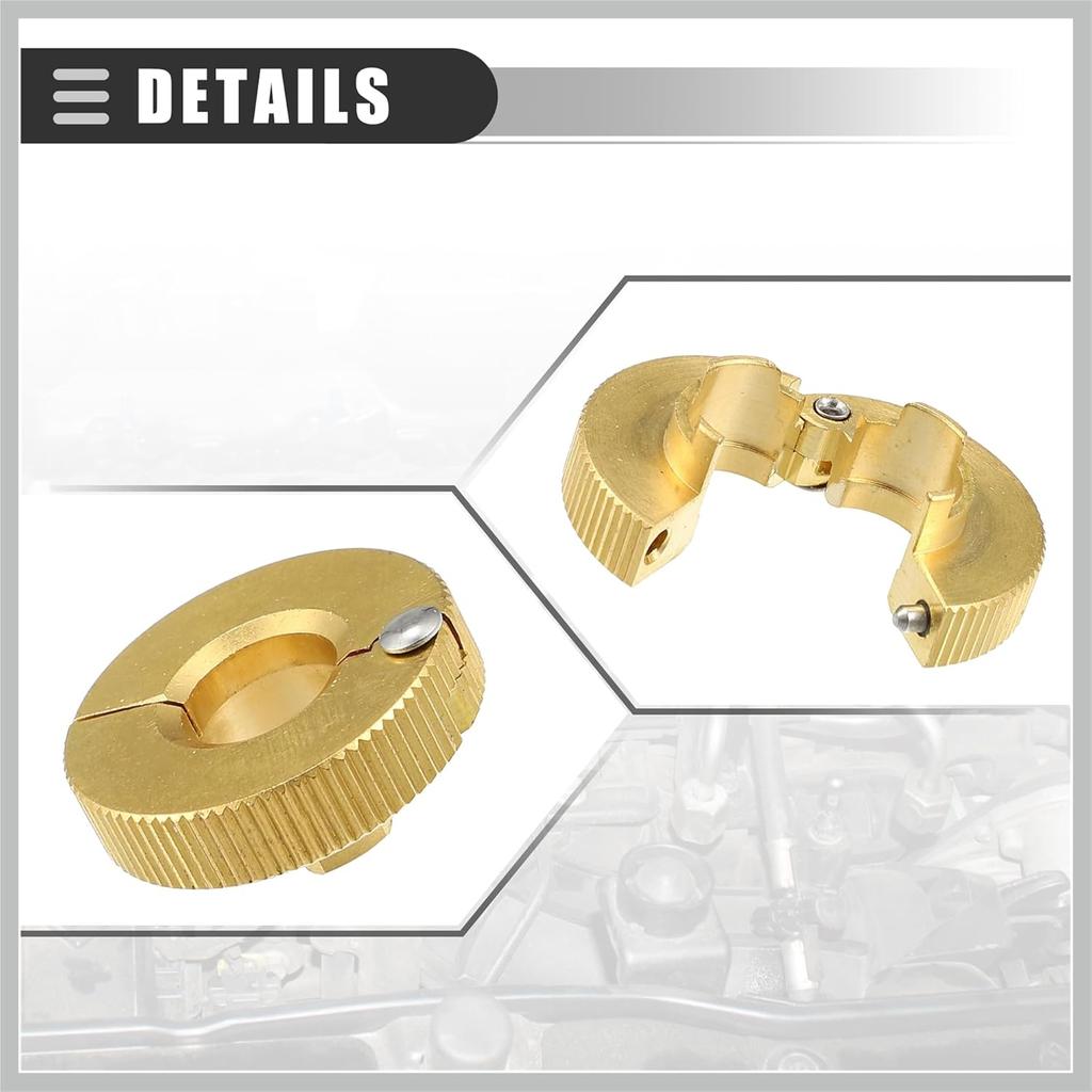 Universal 3/8 Oil Fuel Line Disconnect Tool, Transmissions Radiators Oil Cooler Lines Disconnect Tool, 3/8 Inch, Aluminium, 22930, Gold Tone
