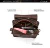 Men's Retro Crazy Horse Leather Crossbody Phone Waist Bag