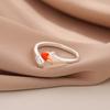 Classical Art Auspicious Gradient Fortune Koi 925 Sterling Silver Jewelry Personality Carp Fish Animal Opening Rings   R213
