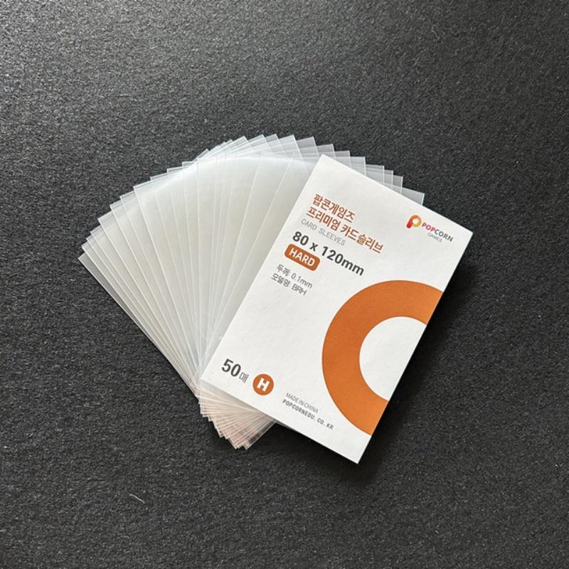 50Pcs Ultra Clear Korea Kpop Card Sleeves Acid Free Cpp Card Cover 3Inch Pocard Holographic Guard Film Album Popcorn Card