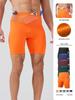 Men's Multi-Pocket Compression Capri Pants for Running, Training, and Cycling