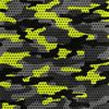 Royal Velvet Fabric Polyester For Sewing - Pattern Yellow Camouflage 2