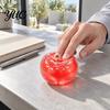 Desk Accessories for Adults Apple Ice Sand Squishy Fidget Toy, Slow Rising Squeeze Stress Relief Toys Transparent Fruit Sensory Toy Kids Soft