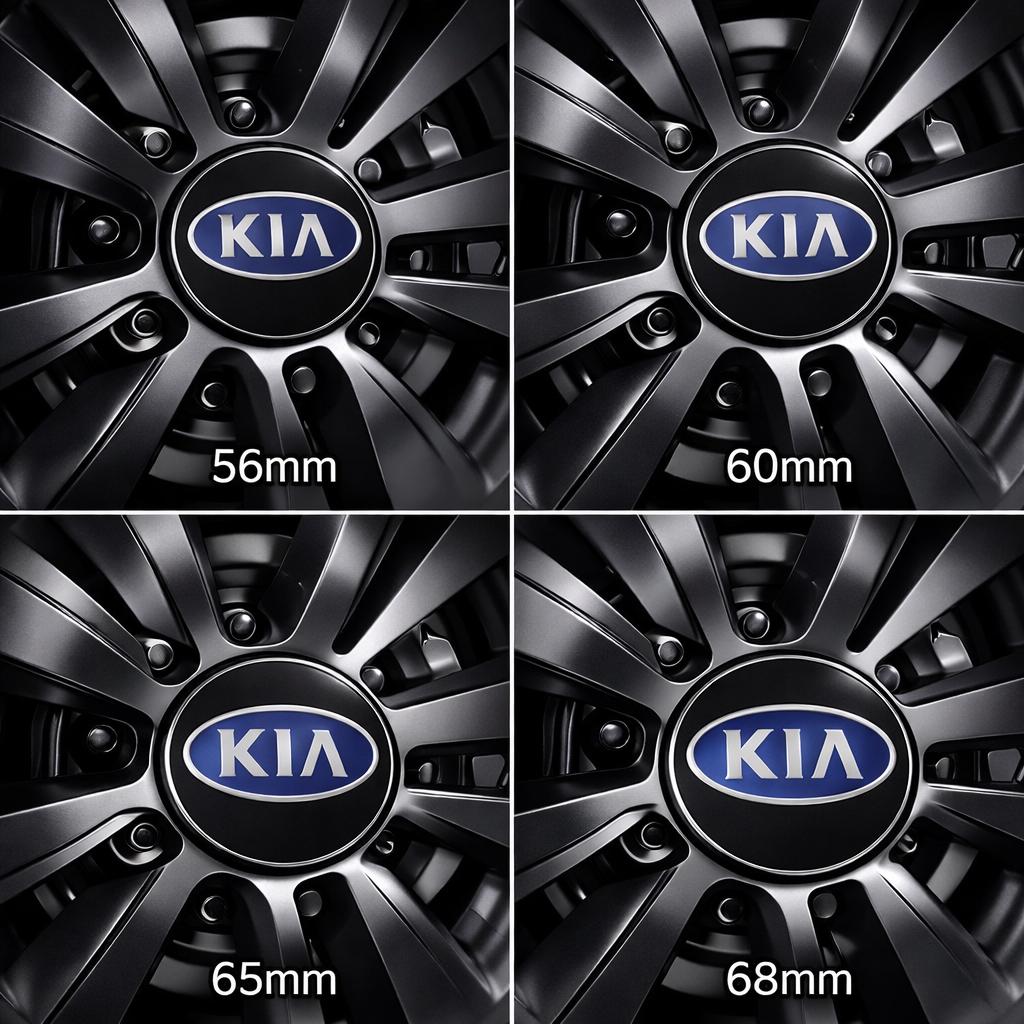 ENTQ1 4pcs 56mm 60mm 65mm 68mm Car wheel emblem Wheel Center Hub Cap auto Rim refit badge covers sticker styling accessories For kia 54A