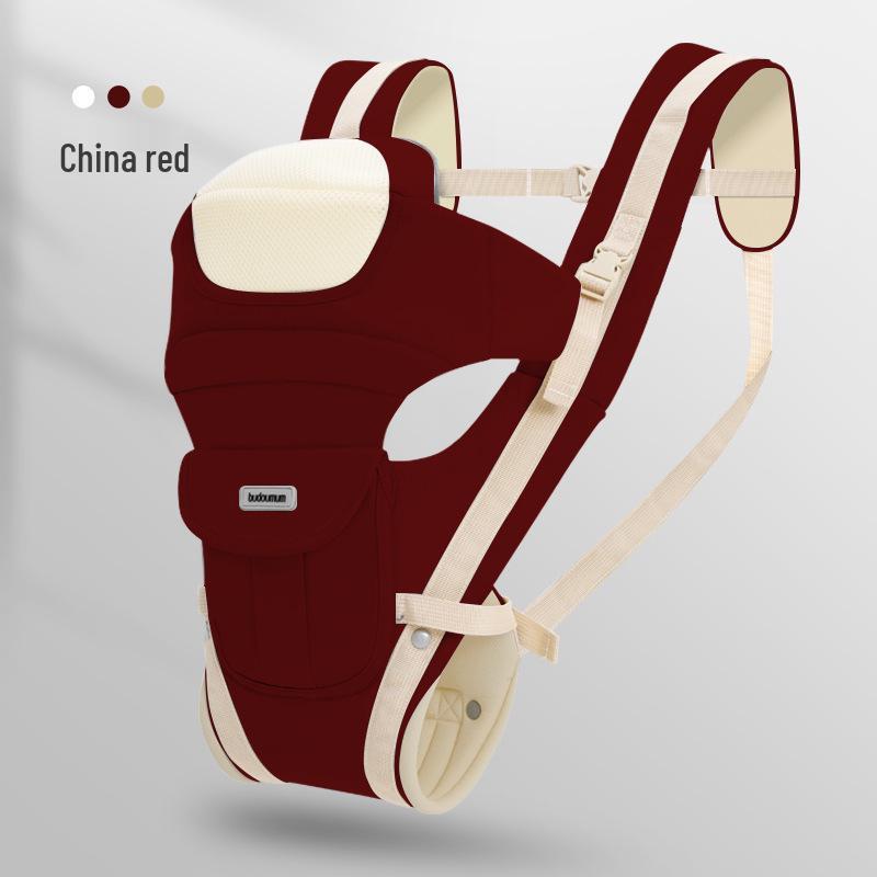 Lightweight 4-Season Baby Carrier with Waist Stool - Multifunctional, Two-Way, Hands-Free Design