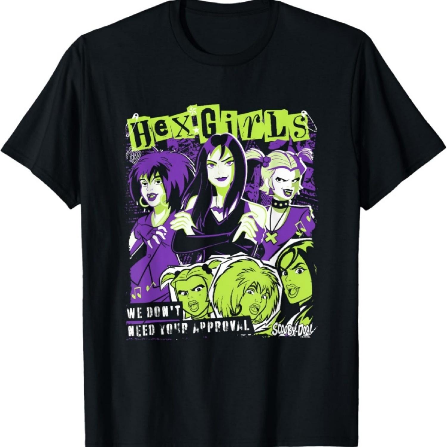 Скуби-Ду Hex GIRLS Нам Не Нужно Ваше Одобрение Ретро Логотип Футболка XXXXXL разноцветный