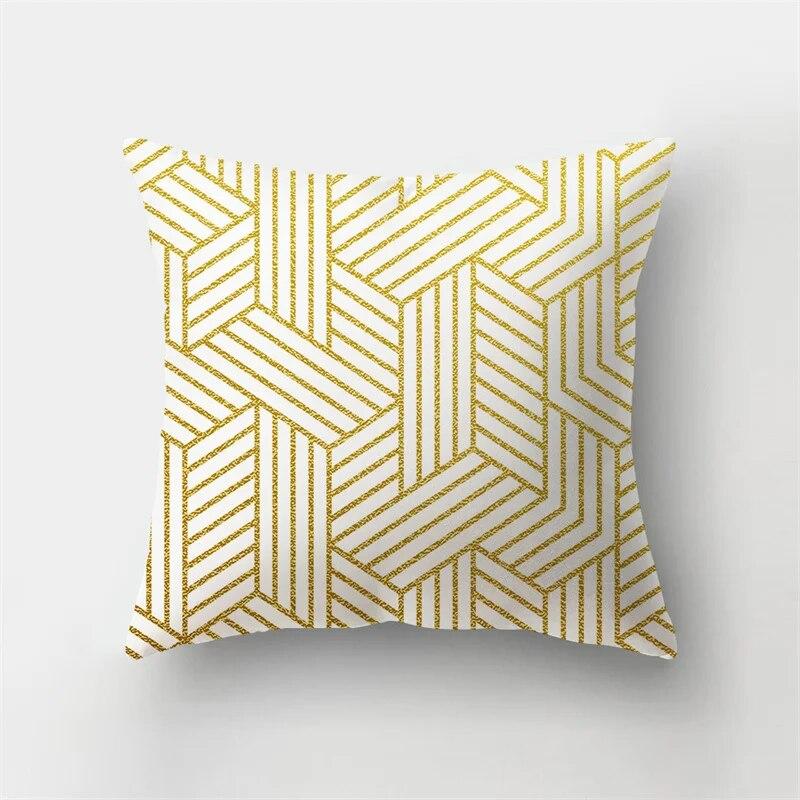 45x45cm Geometric Square Pillowcase Tropical Plant Leaves Short Plush Cushion Cover Sofa Office Seat   Home Decor