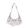 2026 Spicy Girl Rivet Crescent Versatile Handbag: Underarm, Shoulder & Crossbody