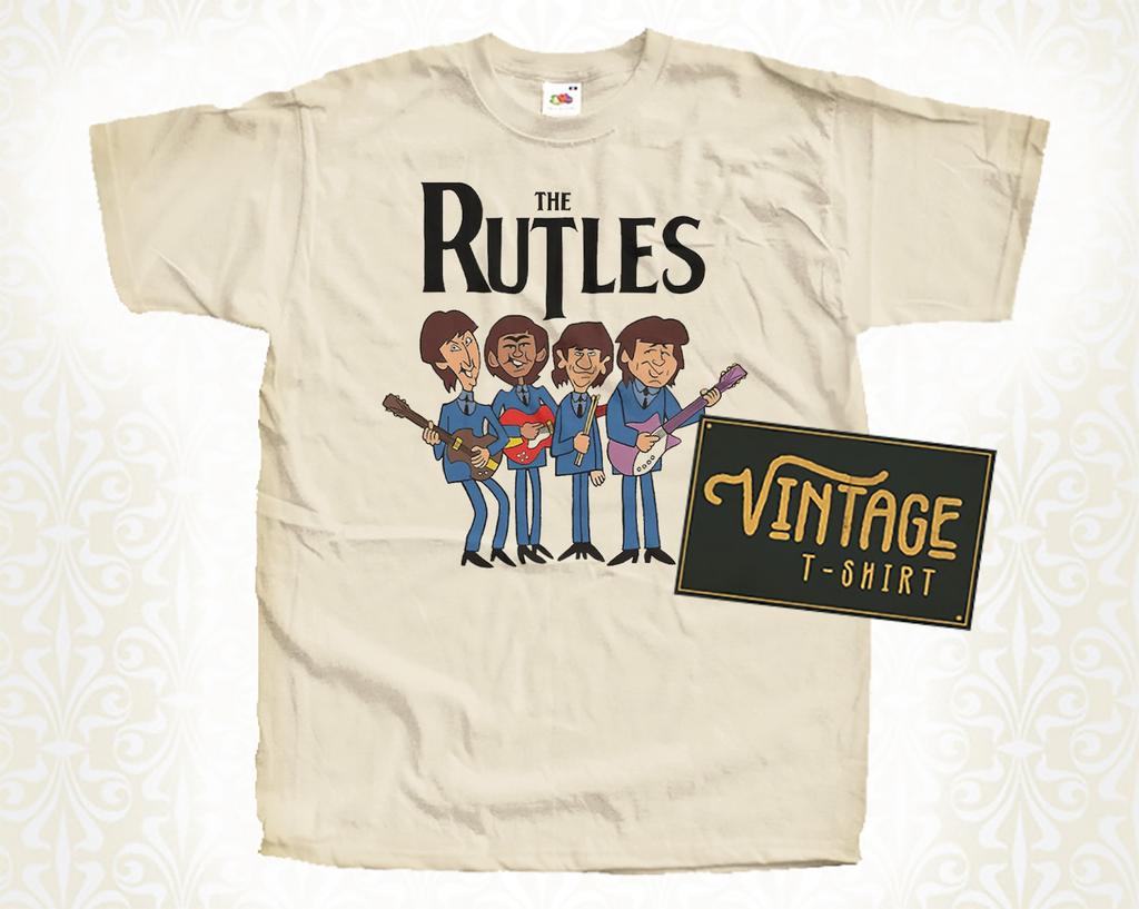 The Rutles V2 T-Shirt Vintage Natural color Men's T-Shirt DTG Digital Print SIZES S M L XL 2XL 3XL 4XL 5XL