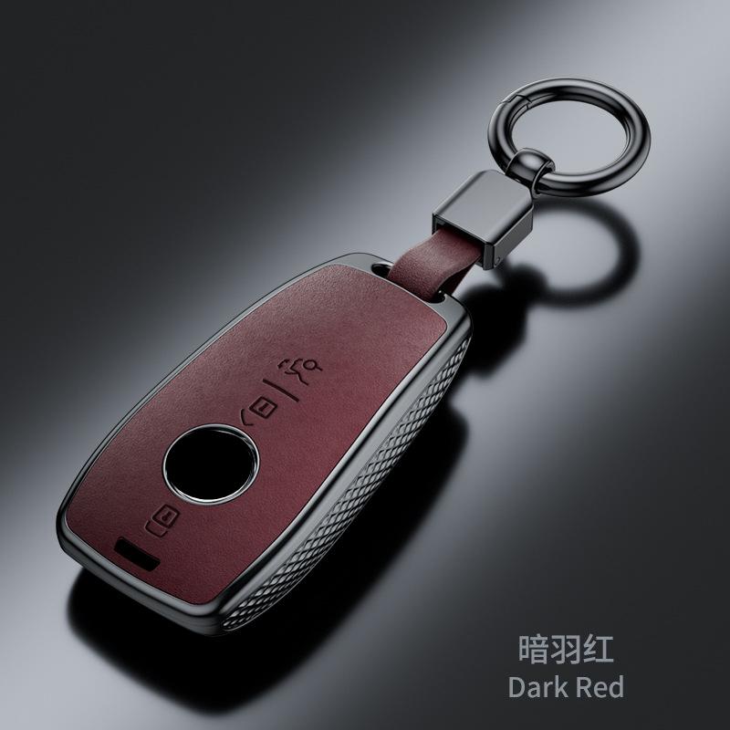 Plastic Suede Car Key Case Remote Cover Shell Holder Fob For Mercedes Benz A B C E S Class S400L CLA CLS GLC GLE GLS EQE EQS GLA