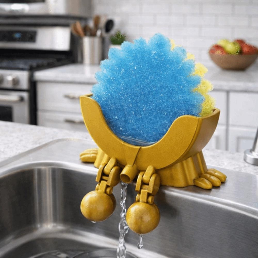 Funny Soap Draining Rack Space Saving Sponge Rack Scrub Cloth Drain Holder Bathroom Surface