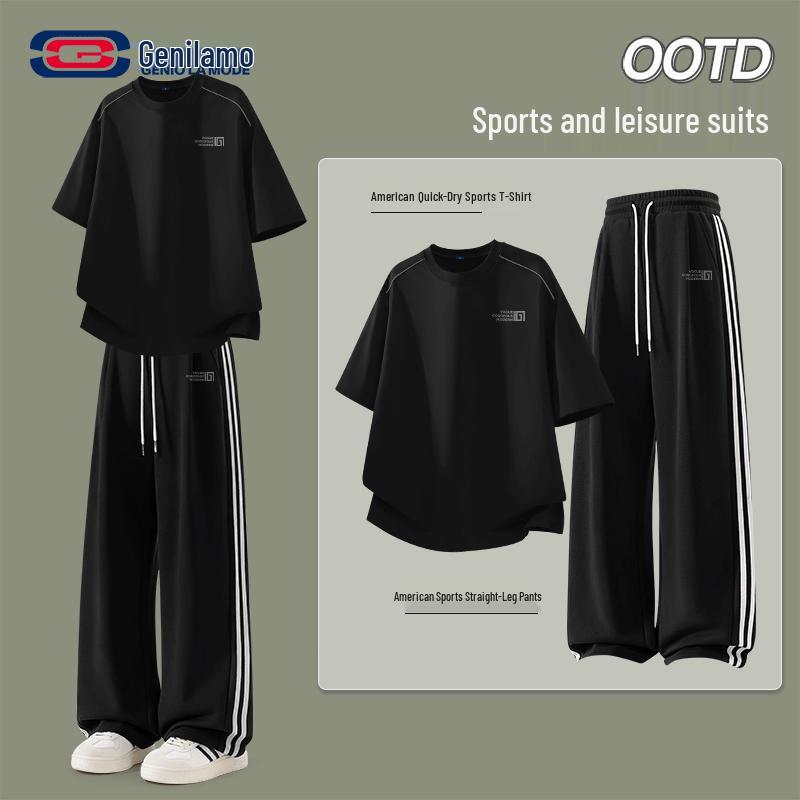 Men s American Style Quick-Dry Casual Summer Set XL