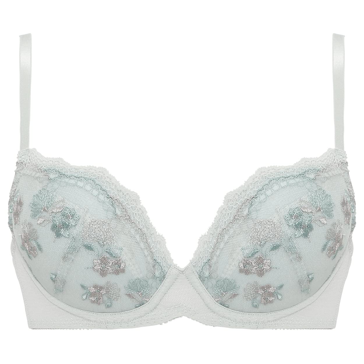 

BY Entry Collection Чашка бюстгальтера Комплект бюстгальтера и трусиков M013 E75M [AMOSTYLE Triumph] 3/4 & (Романтический Букет) Женский (Серый)