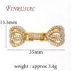 18K Real Gold Plated Brass Connectors Clasps For Jewelry Making DIY Fasteners For Bracelets Accessories,Locks For Jewelry