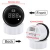 8-32V,28-48V 52mm Voltmeter with Warning Red Light Digital 52mm Voltage Car Gauge Waterproof Auto Marine Yacht 12V24V36V