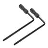 2PCS 5mm Truss Rod Wrench Neck Adjustment Hex Wrenches for Acoustic Electric Guitar Bass Black