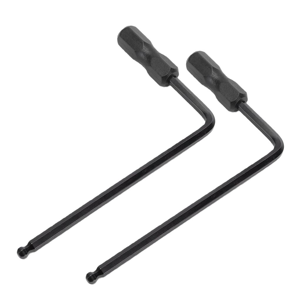 2PCS 5mm Truss Rod Wrench Neck Adjustment Hex Wrenches for Acoustic Electric Guitar Bass Black