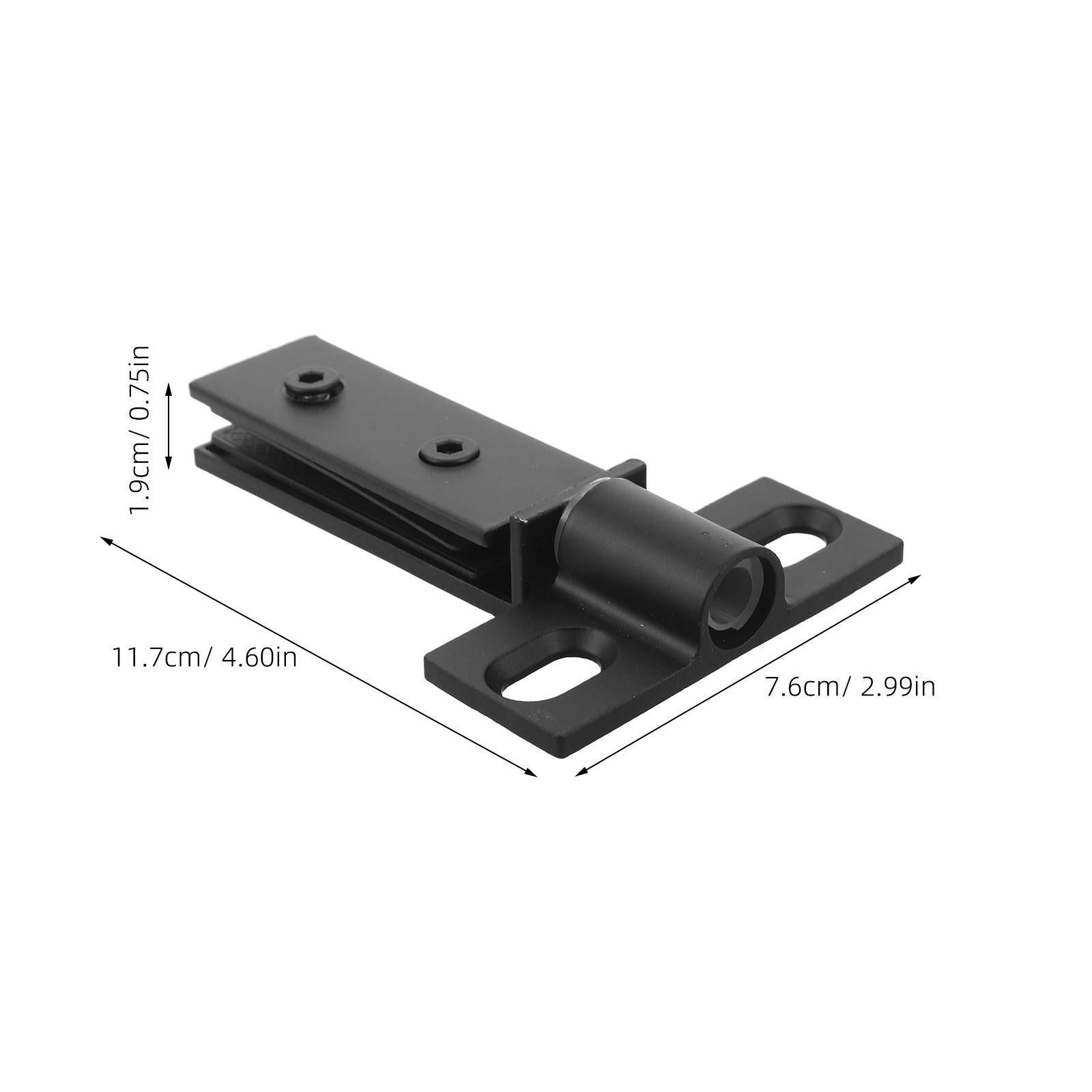 

Premium Stainless Steel Pivot Hinge Kit for Glass Shower Doors - Double Hole Square Design Smooth Glass Hinge чёрный