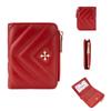 Women's Wallet Short Korean Version Cross Flower Zipper Fashion Quilted Card Bag Women