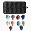 Silicone Skull Ice Cube Mold 10 Grids Chocolate Mold Baking Pan Skull Baking Cake Mold  Candy