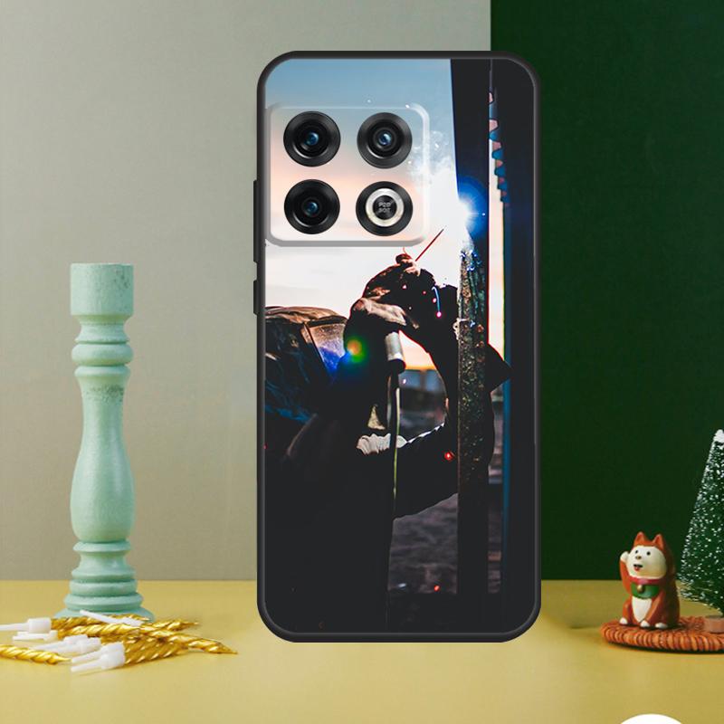 Welder Welding Hot Metal Worker Phone Case For OnePlus 13 13R 12 12R 11 9 10 Pro 8T 9RT 10T 10R Nord 4 CE 2 3 Lite N20 N30
