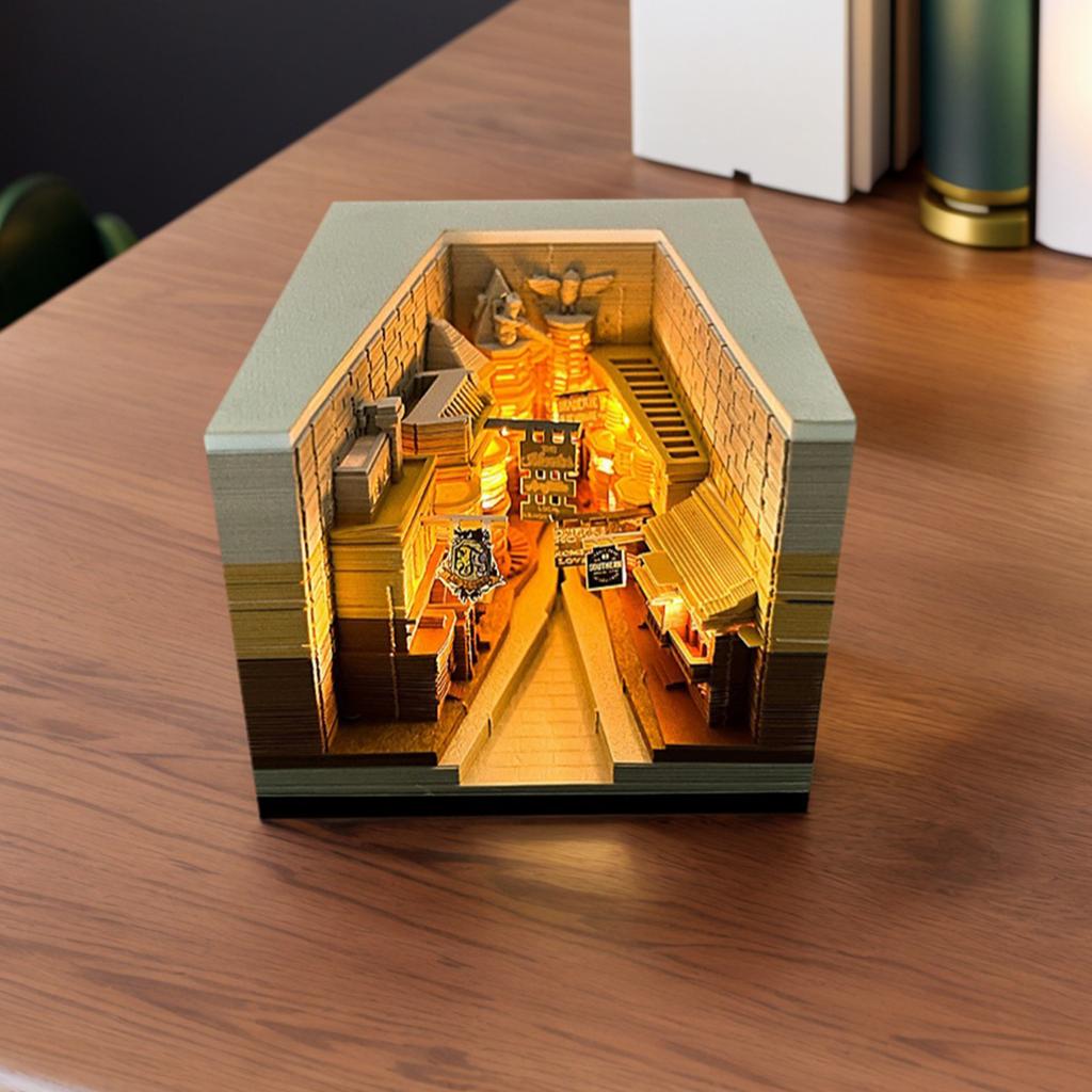 2026 Kreativ Magiskt Slott Kalenderklistermärke 3D Handriven Slott Kalender Riv-av Anteckningsblock DIY Hantverk Gåvor Juldekoration Gåvor