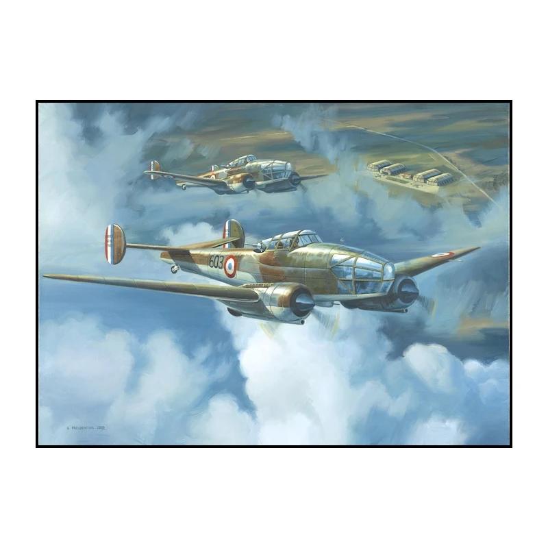Vintage Airplane Posters and Prints Turbine Airplane Canvas Painting Wall Art Aircraft Pictures for Living Room Home Decor