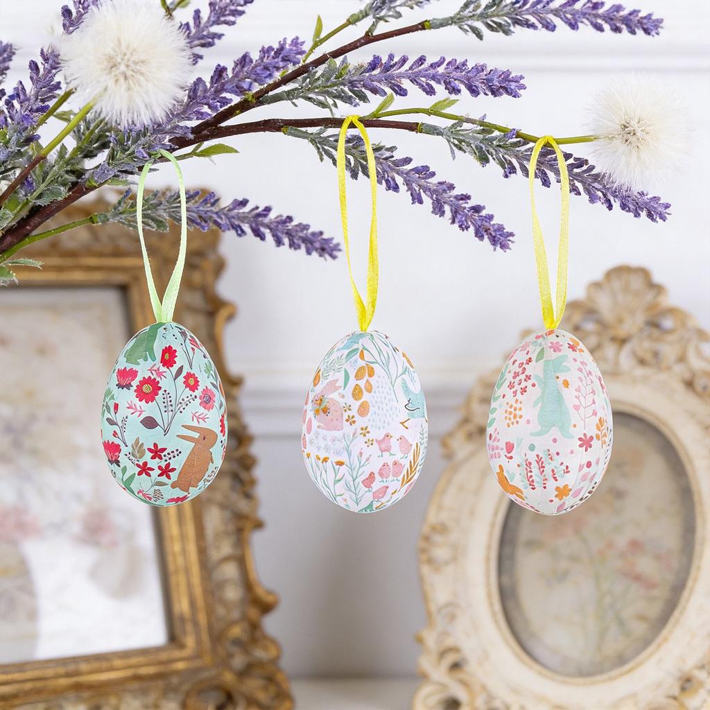 Plastic Easter Eggs, Pack Of 6 Printed Plastic Easter Eggs Loose Plastic Easter Eggs Empty Easter Eggs Plastic Eggs