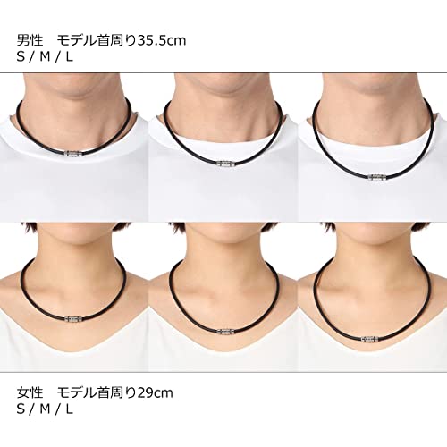 Colantotte CREST SMART Magnetic Necklace, Pink Gold, Size M, for Men, Women, and Sports