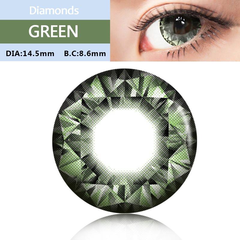 Lenti a contatto colorate JewelLens 2 pezzi Serie Diamond