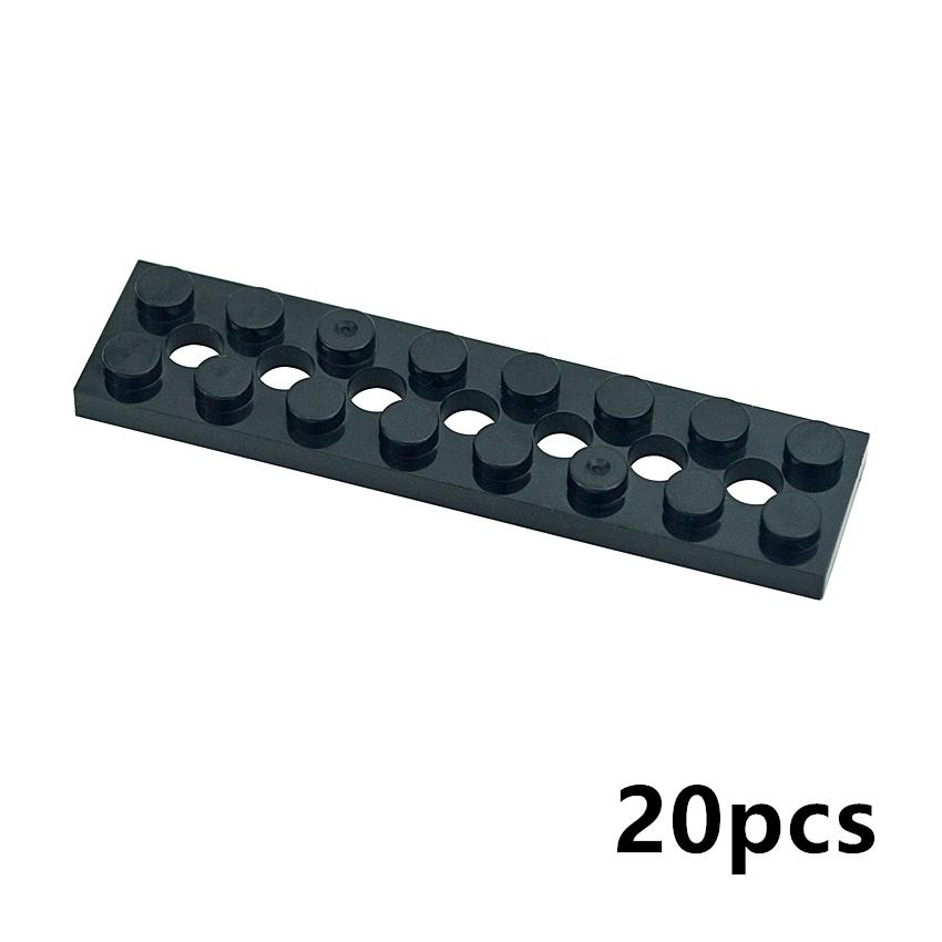 

20PCS MOC Bricks Technical 3738 MOC Technology Plate 2x8 with 7 Holes Building Blocks DIY Assembles Particles Toys for Children