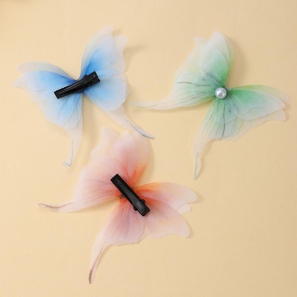 Elegant Butterfly Hair Clip - Exquisite Hanfu Style for Girls