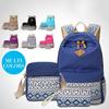 Stylish Premium Quality 3pcs/set Backpack Women Travel Bookbags School Bags For Teenage Girls